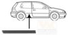 VW 1J3853536B41 Trim/Protective Strip, sidewall